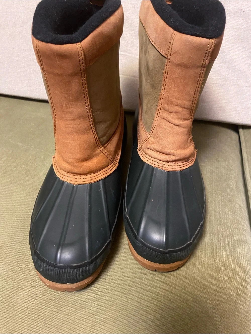 REI Brown and Black Waterproof Winter Duck Boots